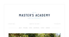 Desktop Screenshot of mariettamastersacademy.com