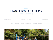 Tablet Screenshot of mariettamastersacademy.com